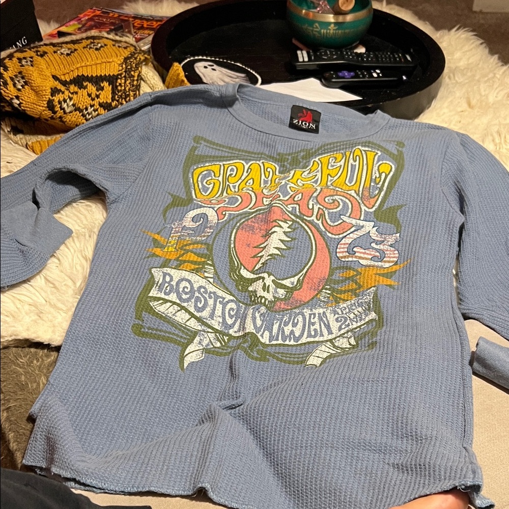 Grateful Dead Blue Graphic Long Sleeve Tee